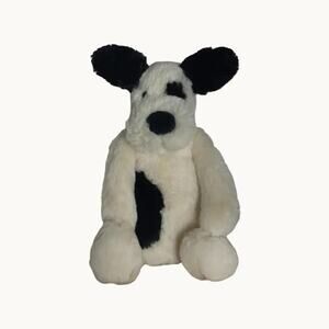 Jellycat Bashful Black & Cream Puppy Dog Lovey Small